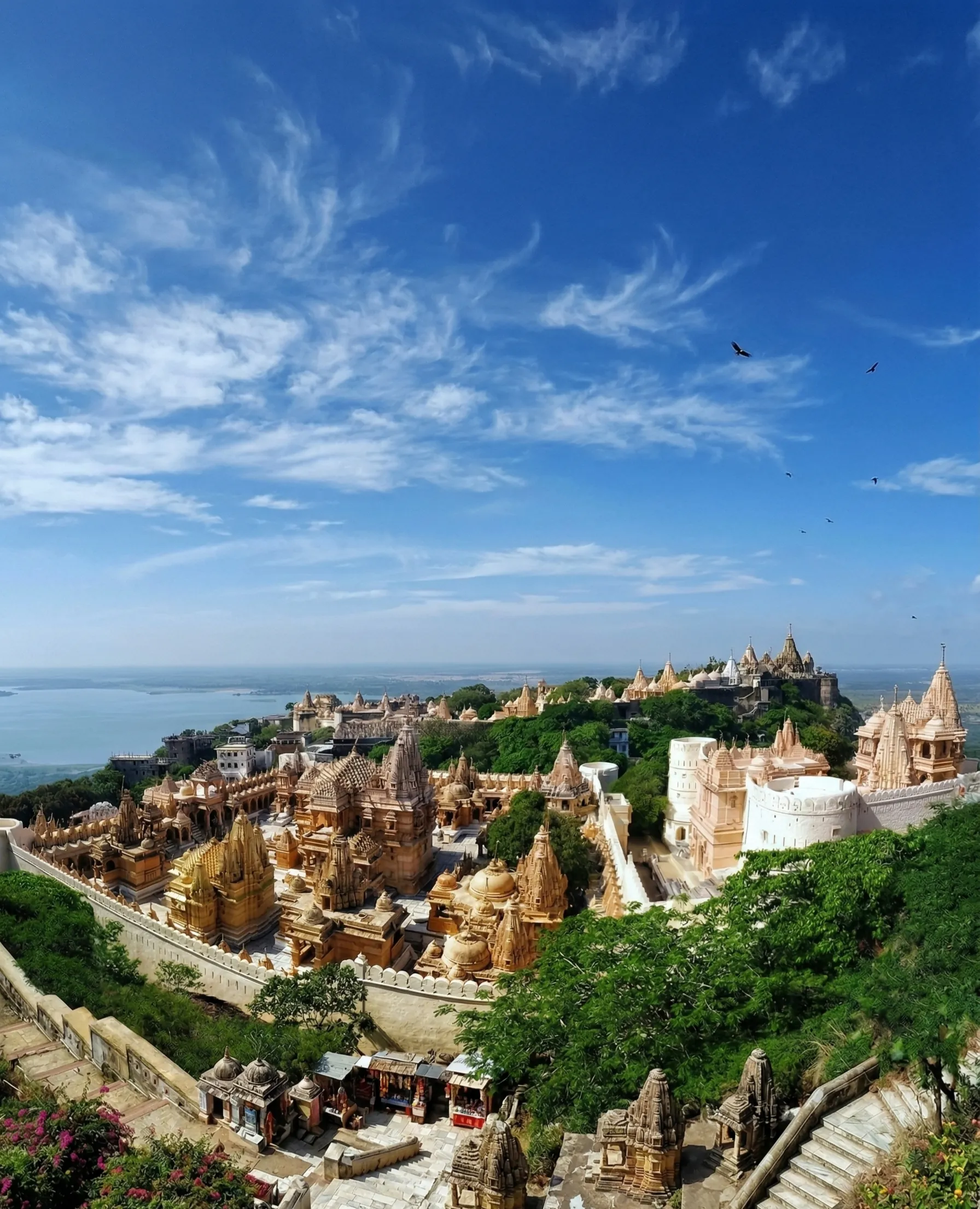 The Shri Palitana Jain Temples in Palitana, Gujarat